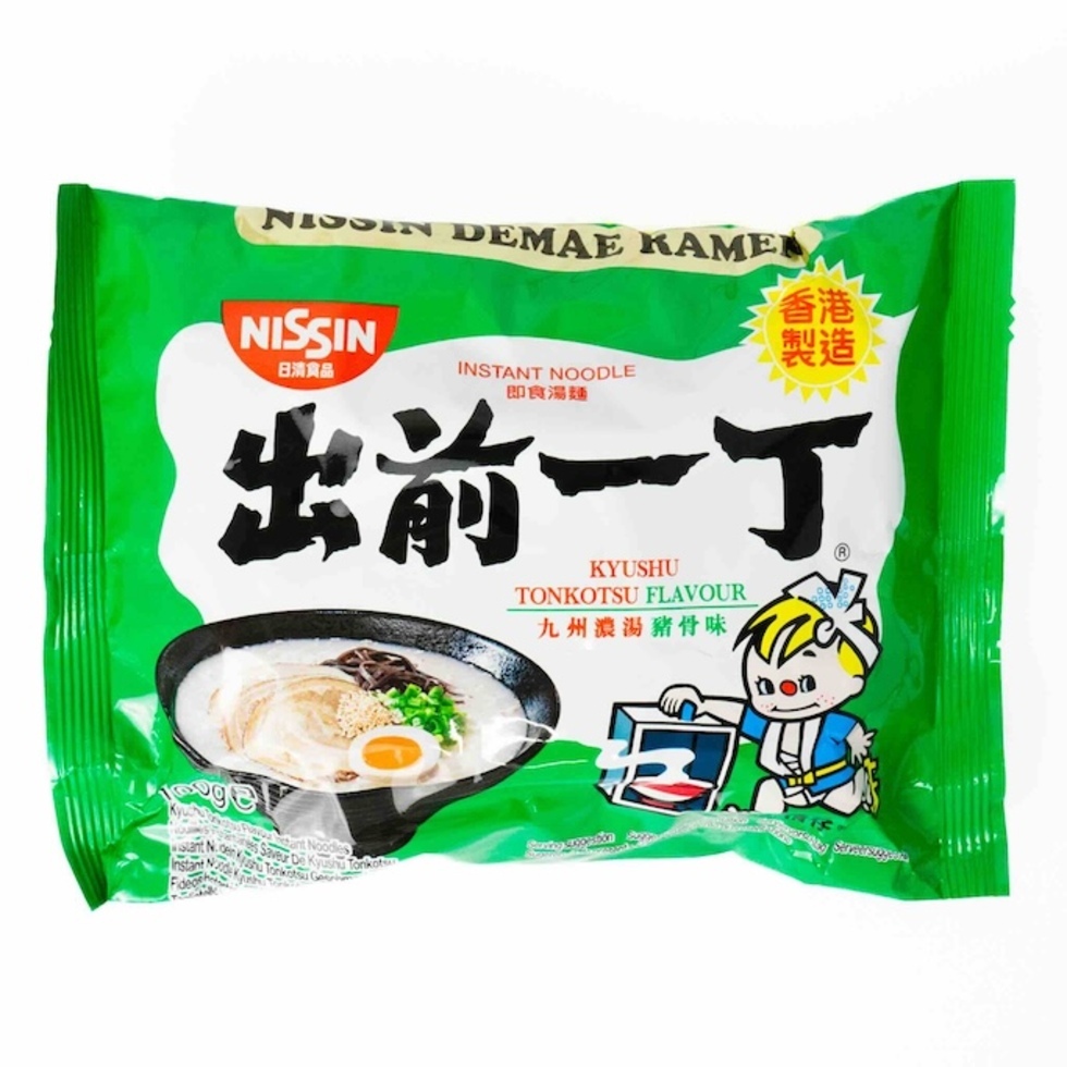 【Best Before:15/08/2025】Nissin Demae Ramen Noodle  - Kyushu Tonkotsu 100g /  【此日期前最佳:2025年08月15日】出前一丁-九州豬骨濃湯味 100g