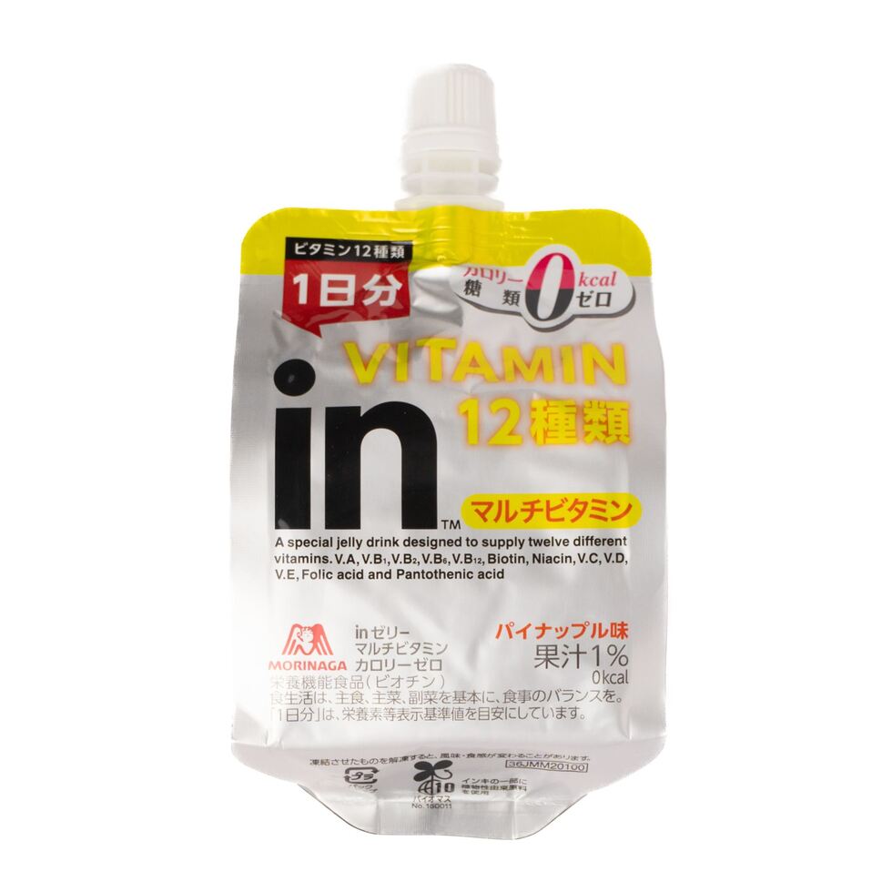 Morinaga in Jelly Multi-Vitamin (12 Types) Calorie Zero Pineapple Flavour 180g