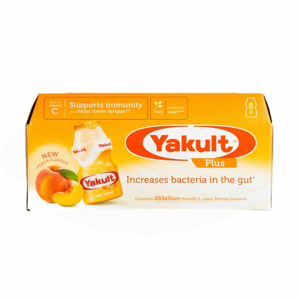 【Best Before:18/08/2025】Yakult Plus Peach 8pc