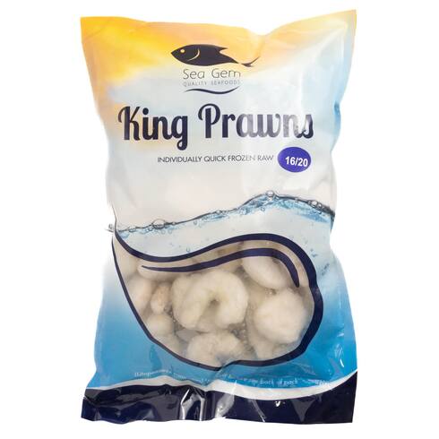 Sea Gem King Prawns 16/20 (Raw, Peeled & Deveined) 1Kg (Net 700g)