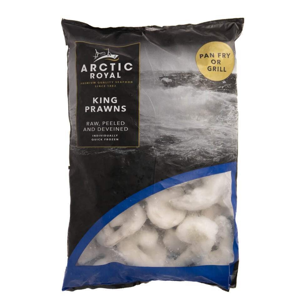 Arctic Royal King Prawns 16/20 (Raw, Peeled & Deveined) 1Kg (Net 700g)