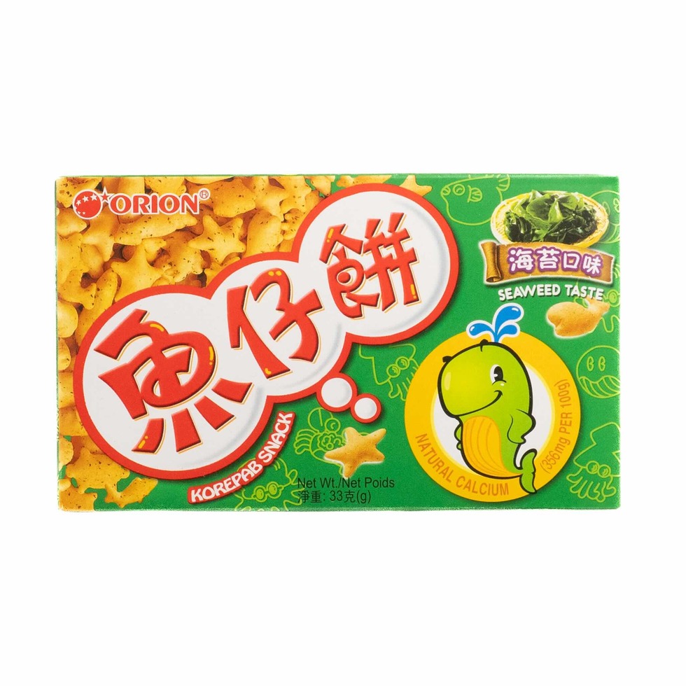 EDO Orion Korepab Snack Seaweed Flavour / EDO東洋 魚仔餅 (紫菜味) 33g