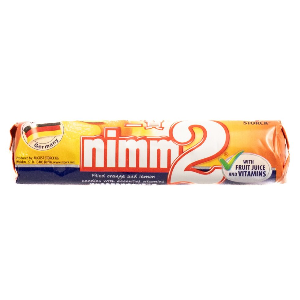Nimm2 Fruit Juice Candy (Orange & Lemon) / 二寶果汁糖 50g