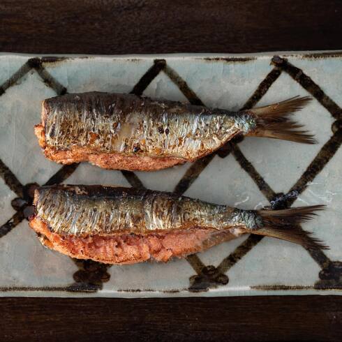 Sardines Stuffed with Mentaiko (Spicy Cod Roe) 2 pcs 90-100g