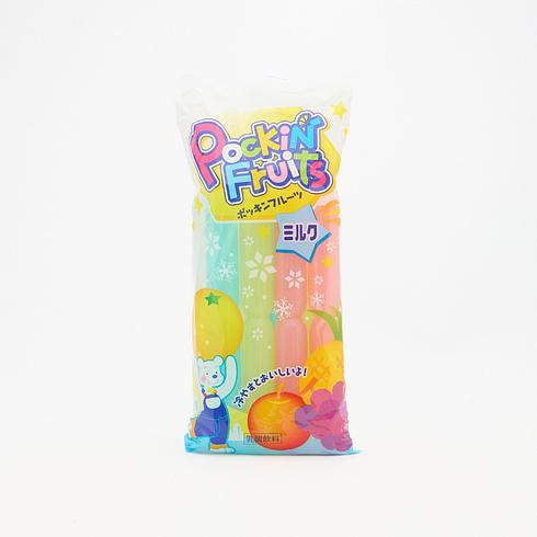 Marugo Shokuhin Pokkin Fruits Milk (8 sticks × 60ml)