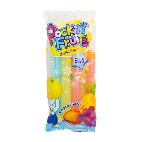 Marugo Shokuhin Pokkin Fruits Milk (8 sticks × 60ml)