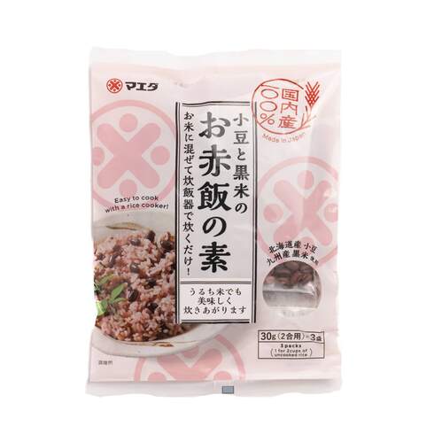 Maeda Sekihan Mix with Adzuki Beans & Black Rice 90g (30g×3)