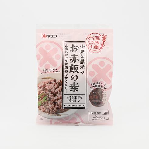 Maeda Sekihan Mix with Adzuki Beans & Black Rice 90g (30g×3)