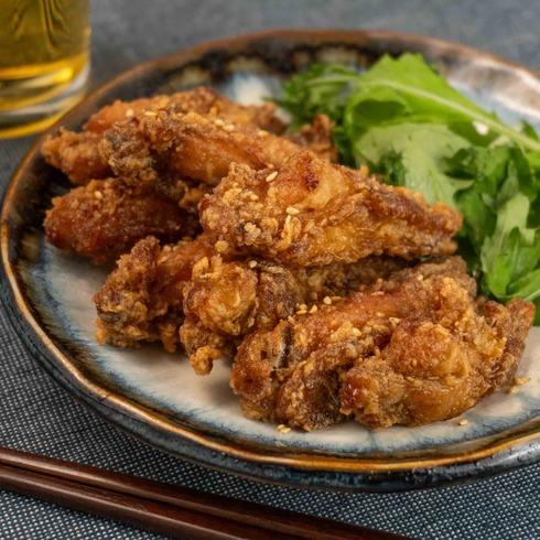 Fried Chicken Wing Flats Karaage 8 Pieces (180g, Edible Portion 100-120g)