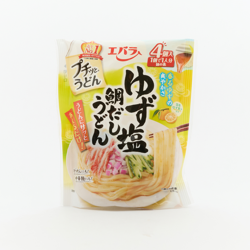 【デニム】エバラゆず塩鍋だしうどん 4個入り✕2パック エバラ プチッとうどん ゆず塩鯛だしうどん 4個 | ITEMS | WASO