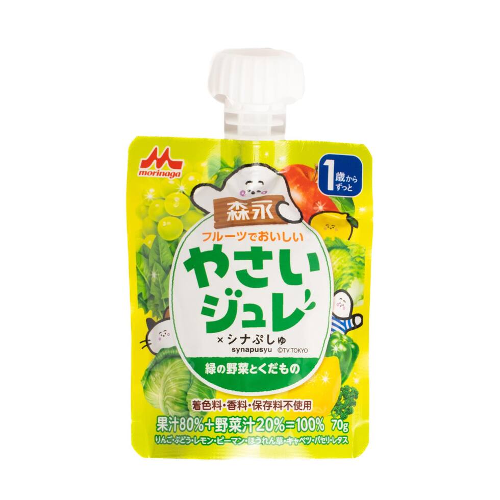 Morinaga Yasai Jure Jelly – Green Vegetables & Fruits 70g