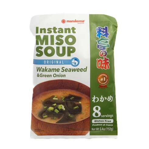 Marukome Ryotei no Aji Instant Miso Soup with Wakame Seaweed 152g (8 Servings)