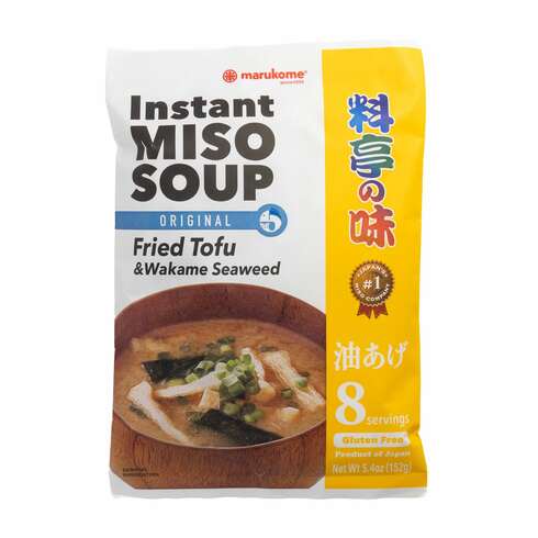 Marukome Ryotei no Aji Instant Miso Soup with Fried Tofu 152g (8 Servings)