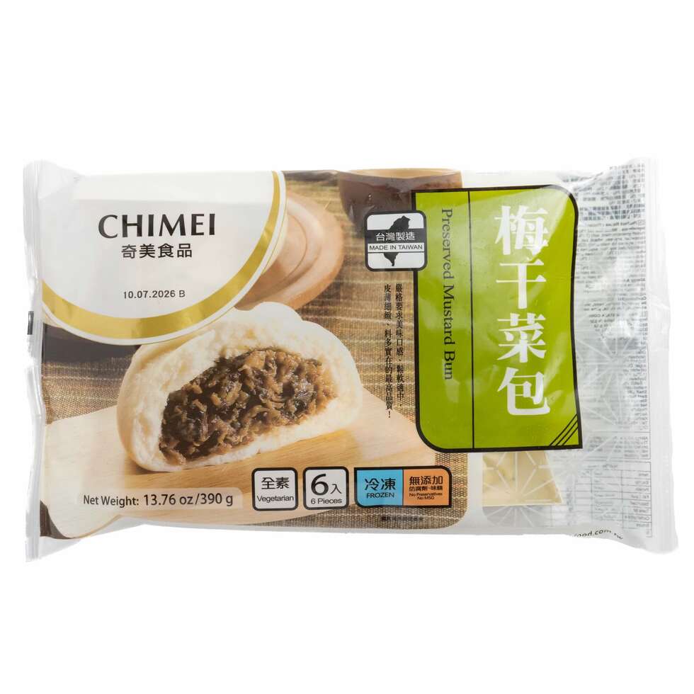 CHIMEI Preserved Mustard Greens Buns / 奇美 梅干菜包 390g (6Pcs)
