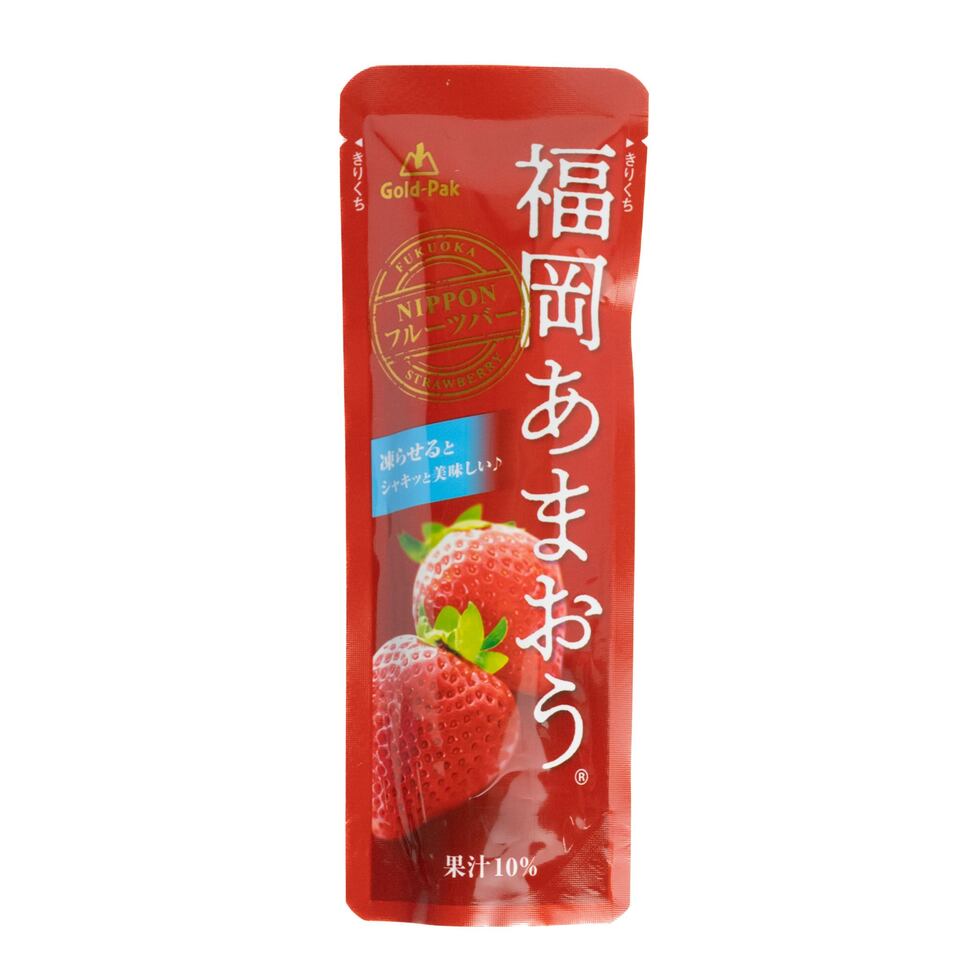 Gold Pack Fukuoka Amaou Strawberry Fruit Drink / Ice Lolly 80g