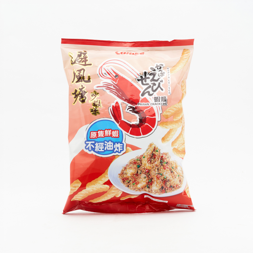 Calbee Typhoon Shelter Style Fried Prawn Flavour Prawn Crackers 90g