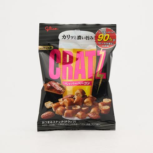 グリコ クラッツ ペッパーベーコン味 42g