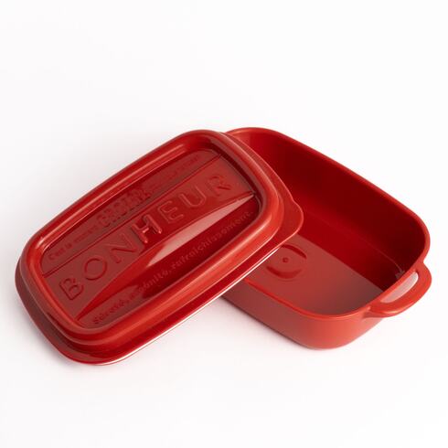 Bonheur Lunch Box Red（Made in Japan, 500ml）