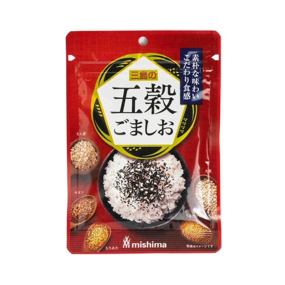 【Best Before:09/10/2025】Mishima Foods Gokoku Goma Shio (Five Malts snd Sesame Salt) 36g