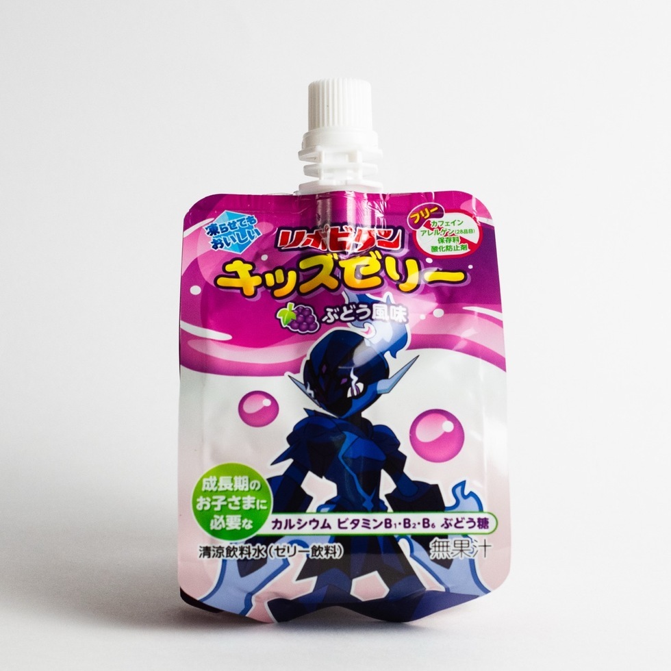 【Best Before:30/09/2025】Taisho Poket Monster Pouch Jelly Grape: Lipovitan Kids 125ml