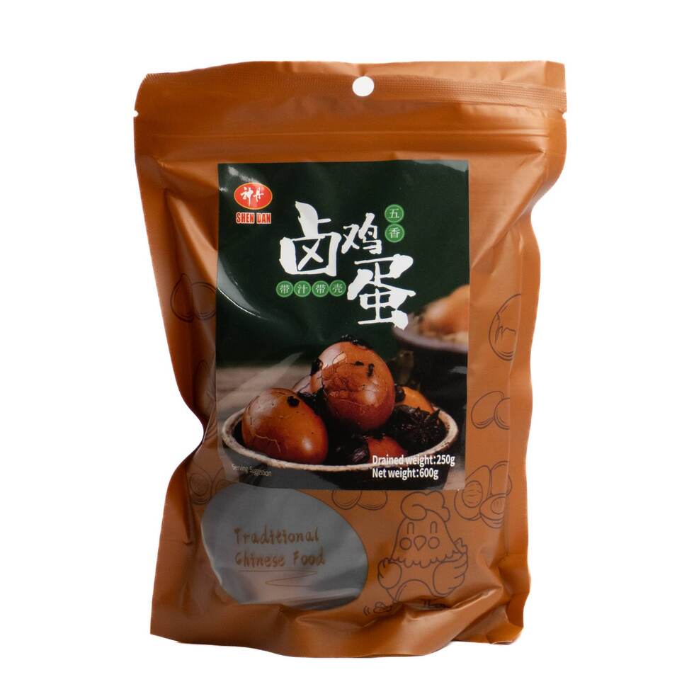 Shen Dan Five-Spice Marinated Eggs with Shell 600g (Drained Weight 250g)