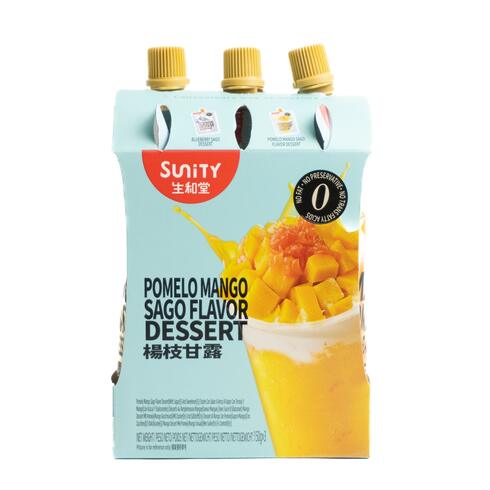 Sunity Pomelo Mango Sago Flavour Dessert 150g×3 Bottles 