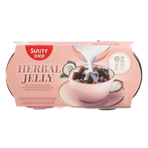 Sunity Herbal Jelly Red Bean & Coconut Milk 2 Packs 282g×2