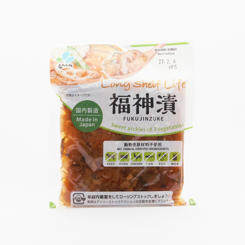 Shin-shin Fukujinzuke (Sweet Pickles of 7 Vegetables) 150g