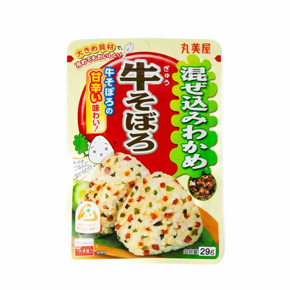 【Best Before:17/09/2025】Marumiya Mazekomi Wakame with Beef Mince 29g