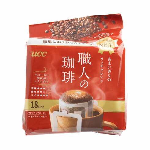 UCC Craftsman’s Coffee – Rich & Sweet Aroma Blend (18 Drip Packs)
