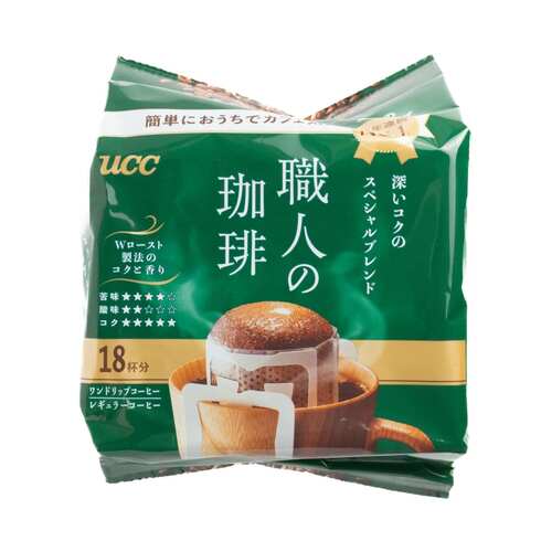UCC Craftsman’s Coffee – Deep & Rich Special Blend (18 Drip Packs)