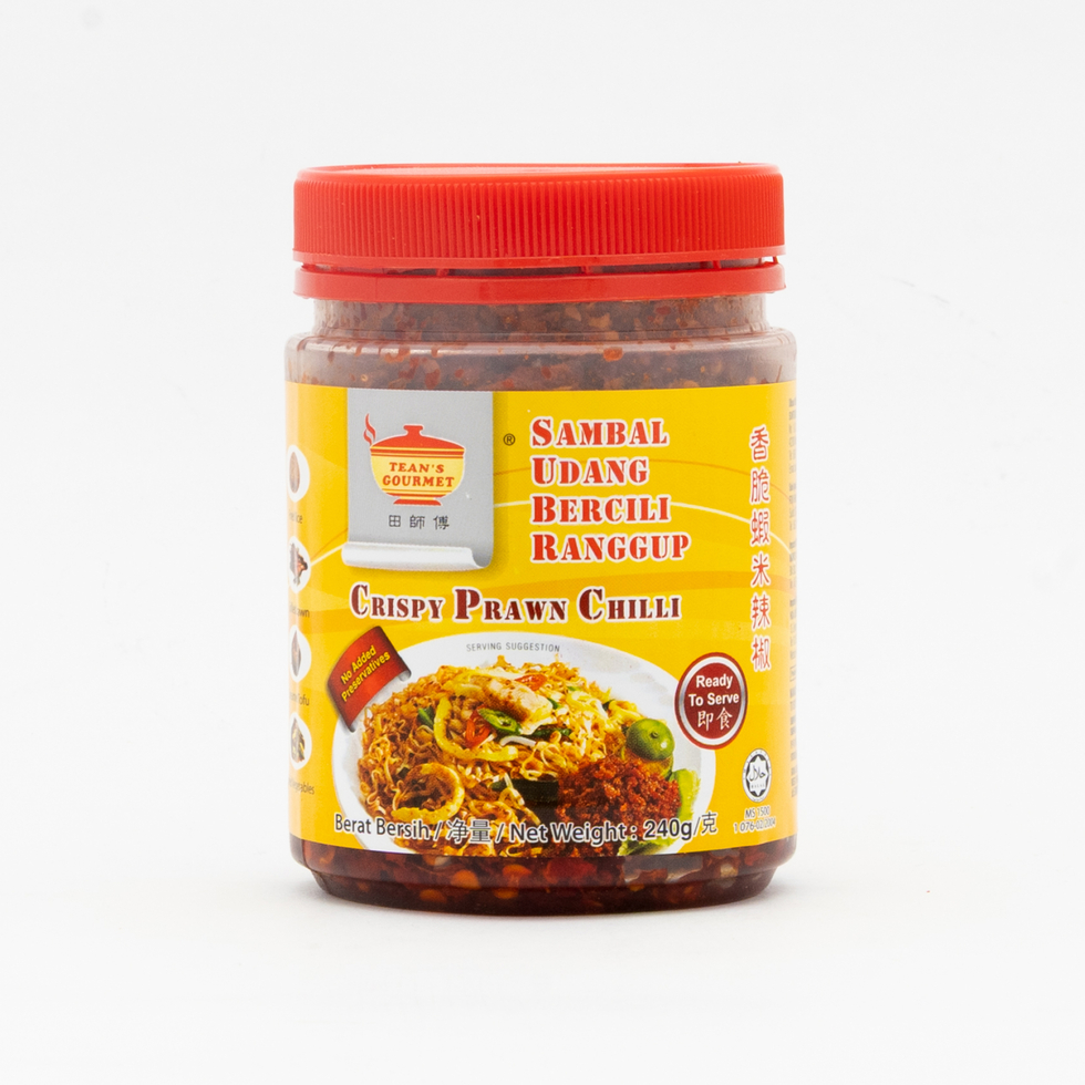 Tean’s Gourmet Crispy Prawn Chilli 240g (No Added Preservatives / Ready to Serve)