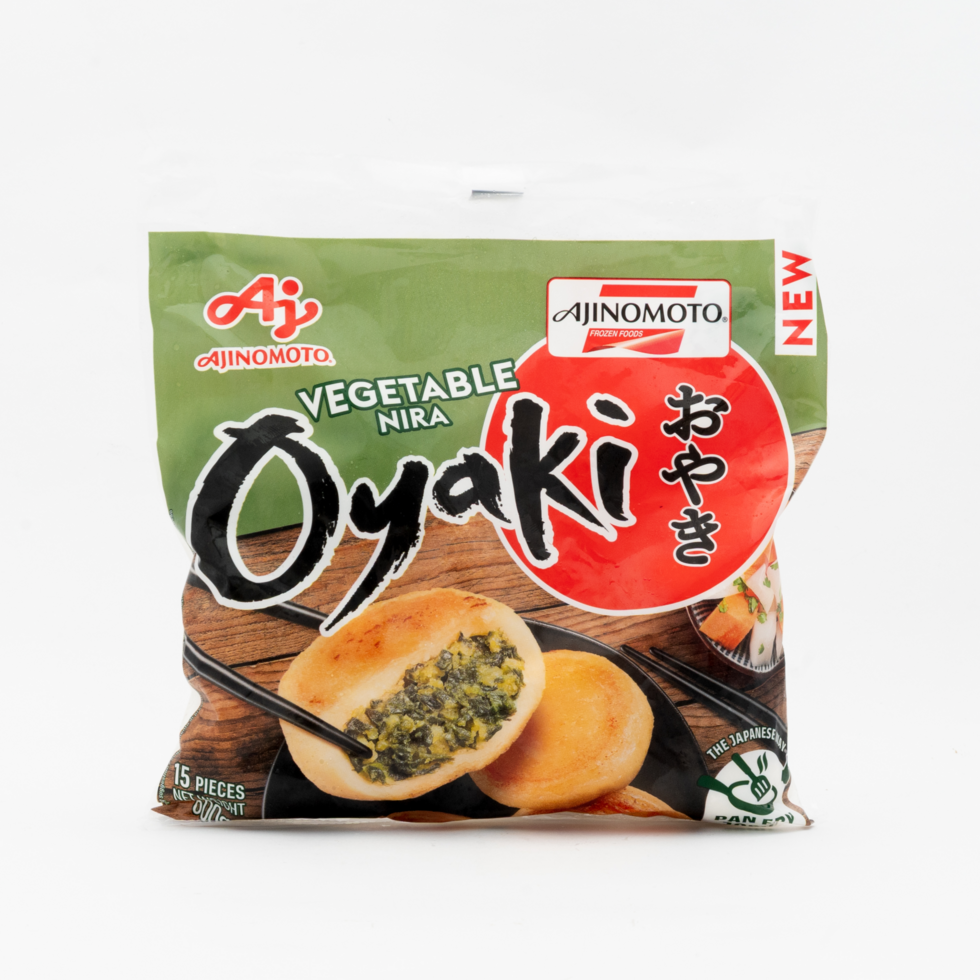 Ajinomoto Oyaki (Pan-fried Bun) Vegetable Nira 600g (15 Pieces)