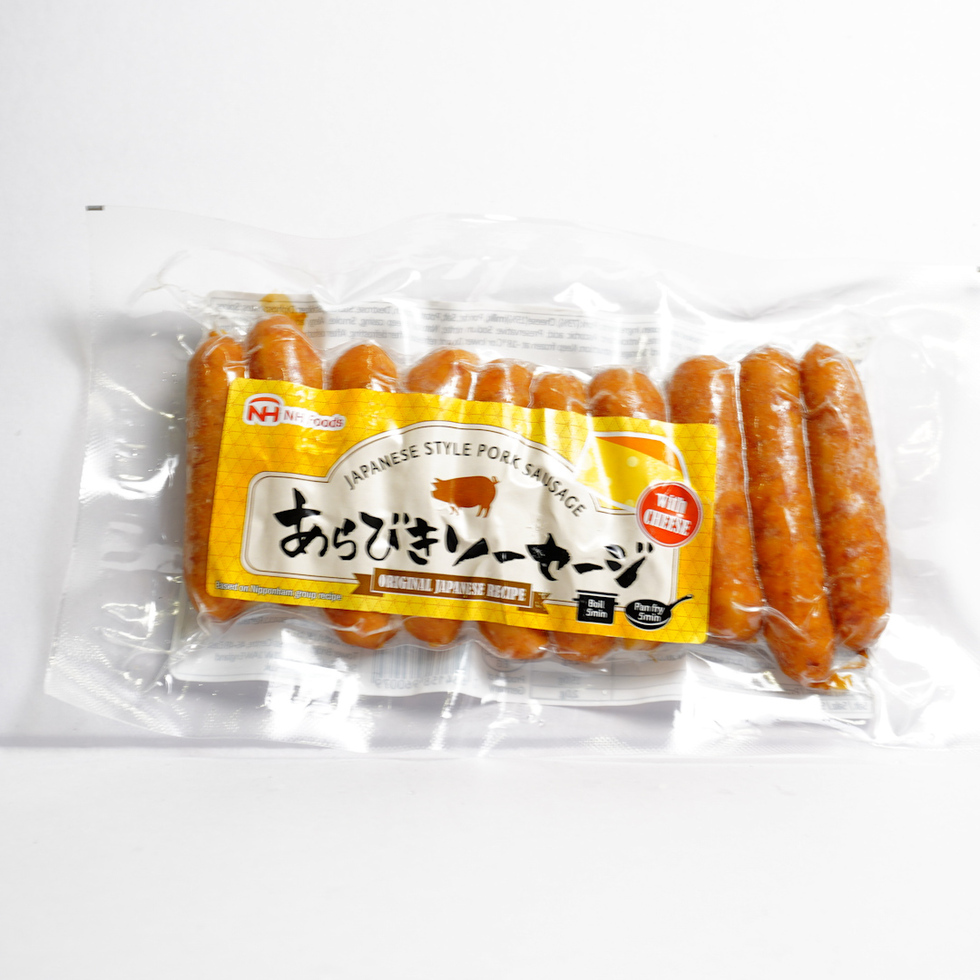 日本ハム あらびきソーセージ チーズ 10pcs 200g