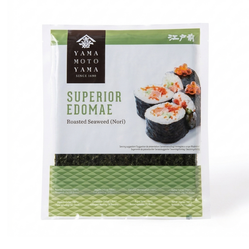Feuilles d'algue Nori grillées pour sushi - YAMAMOTOYAMA 10 feuilles