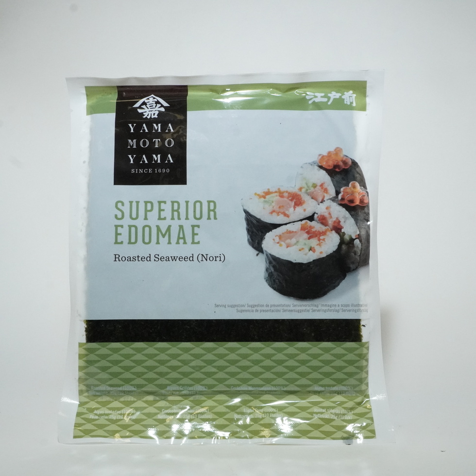 Feuilles d'algue Nori grillées pour sushi - YAMAMOTOYAMA 10 feuilles