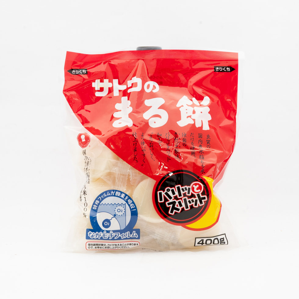 Sato Round Japanese Rice Cakes with Easy Split Design 400g