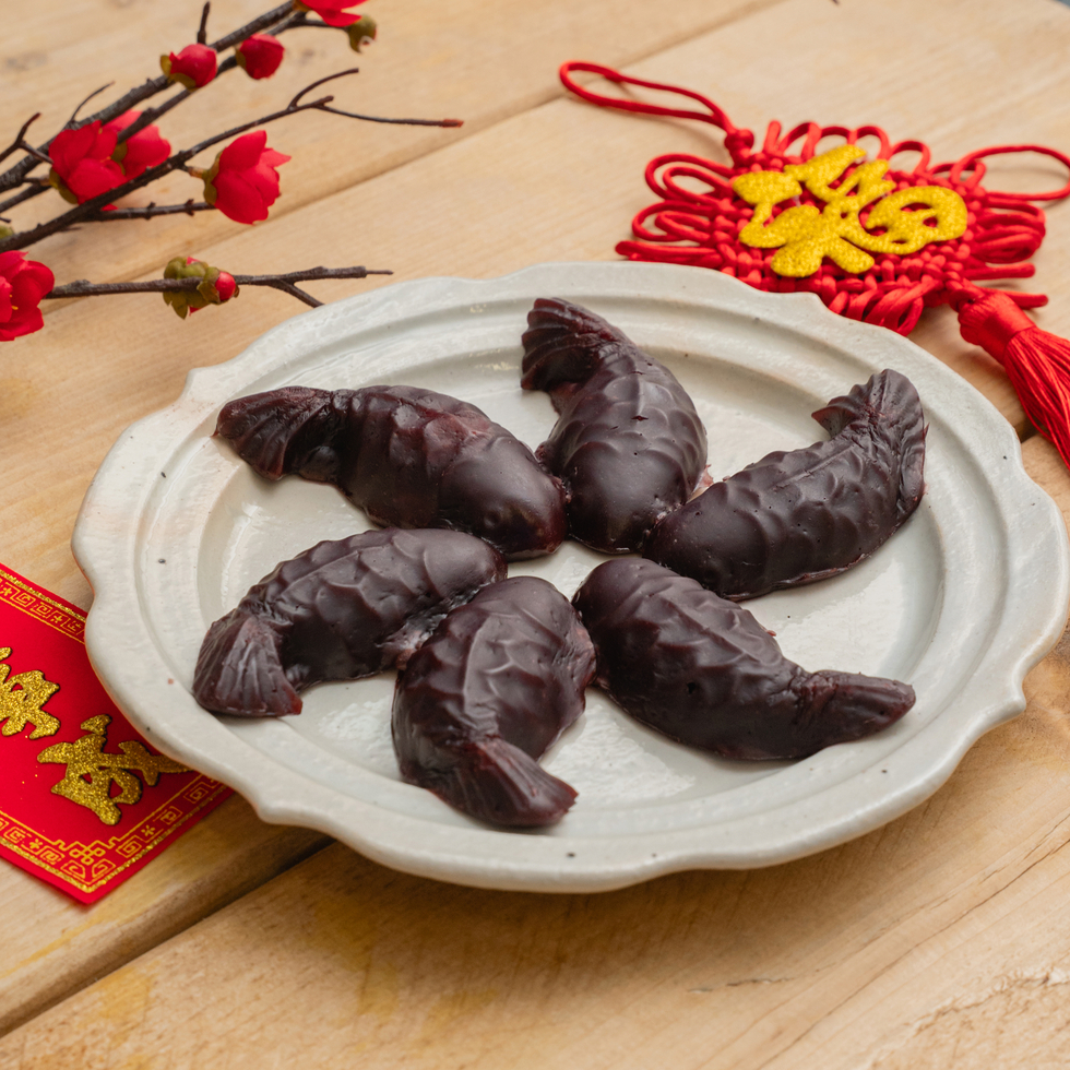 Agape Kitchen Fish Shape Japan Purple Yam New Year Cake (Set of 6pcs) 