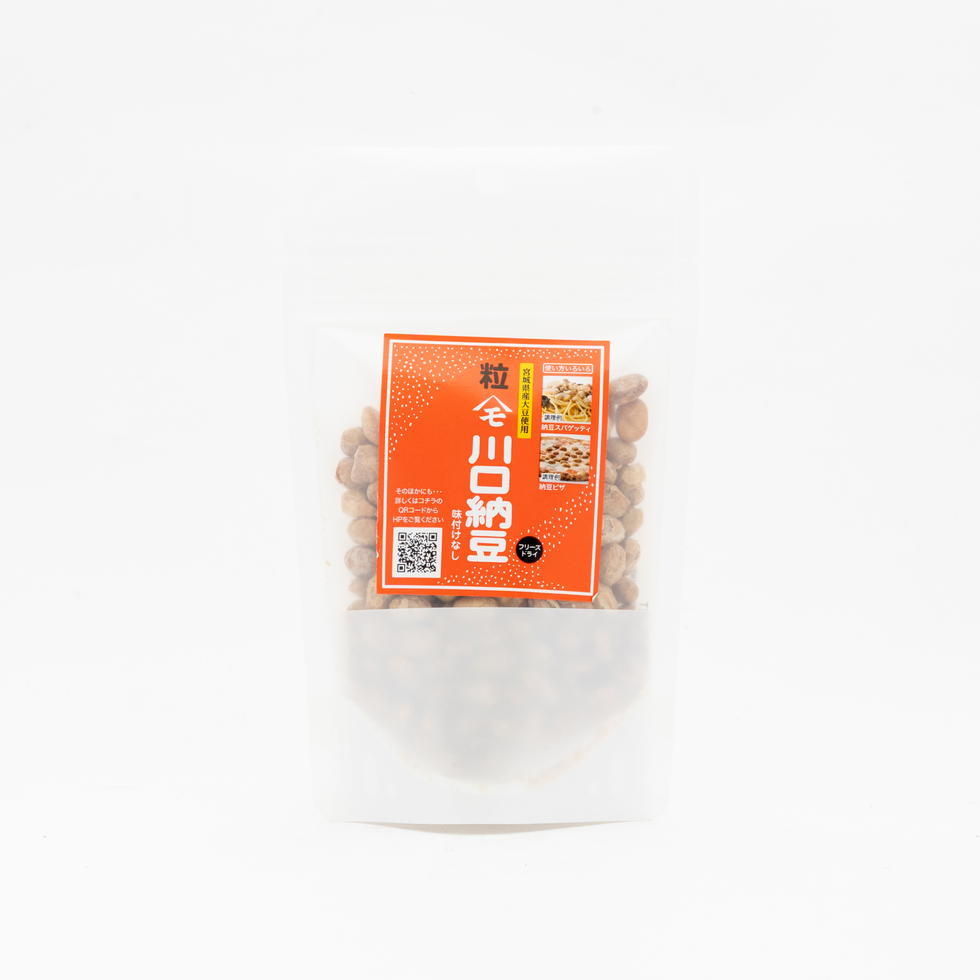 Freeze-Dried Whole Natto (Fermented Soybeans) 65g Stand-Up Pouch