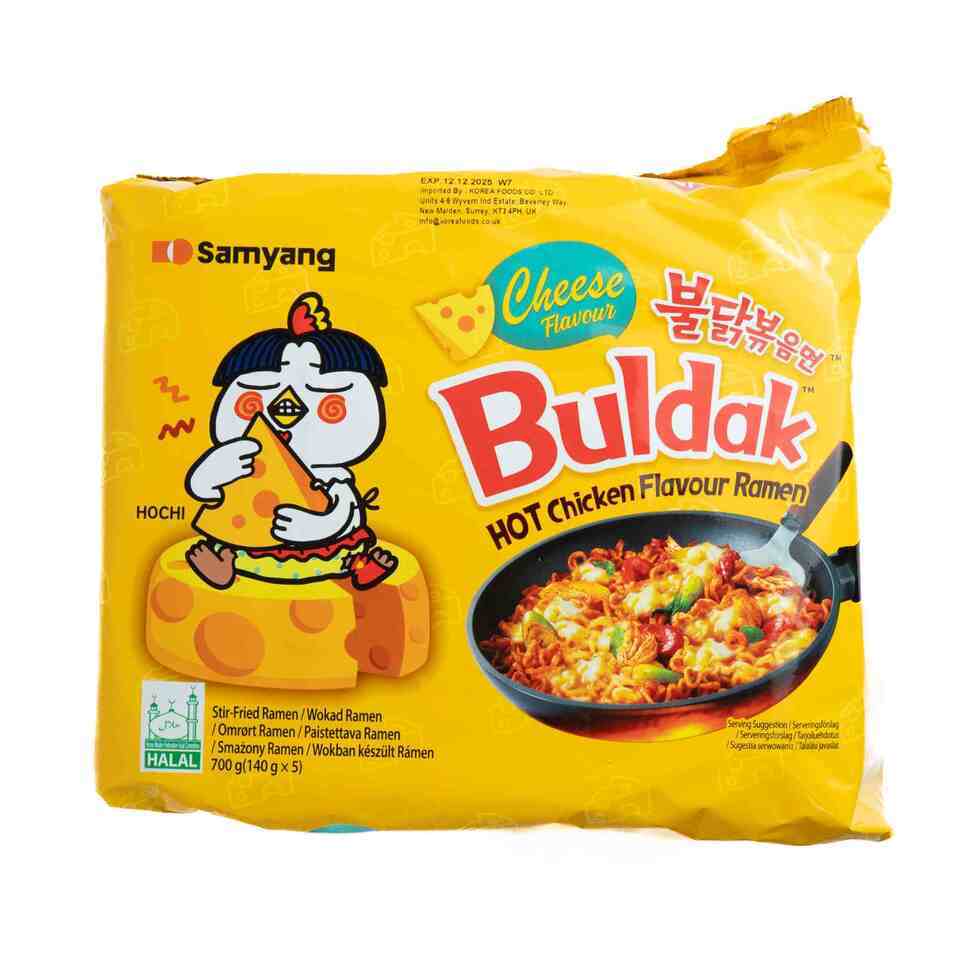 【Best Before:13/01/2026】Samyang Buldak Hot Chicken Cheese Multi pack (5 packs)