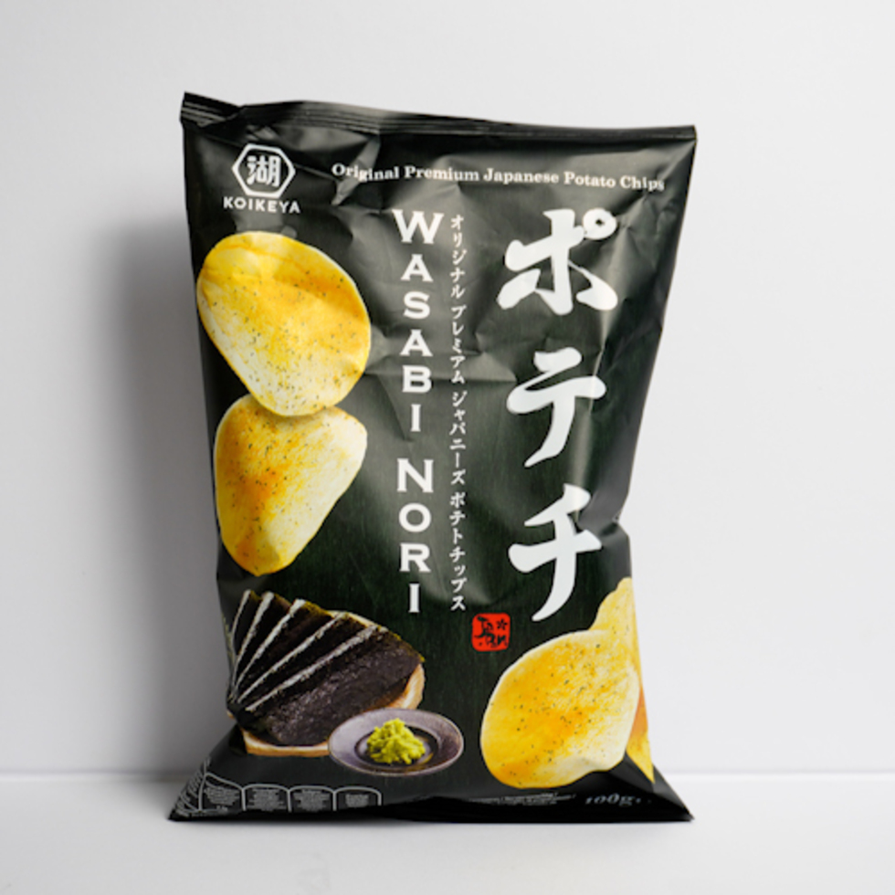 湖池屋 わさび海苔 ポテトチップス100g