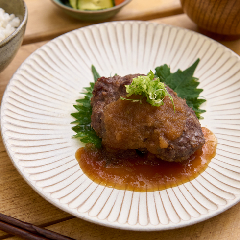 自家製手ごねハンバーグのおろしソース