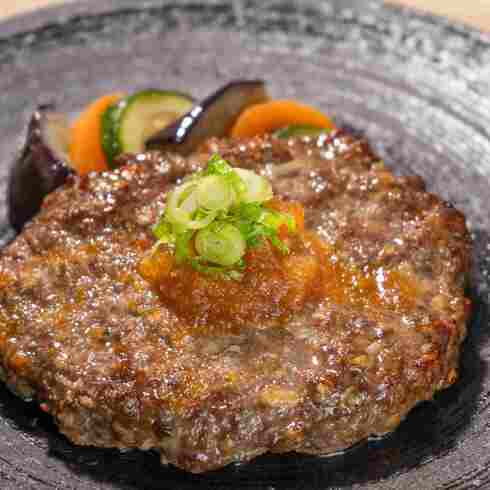 自家製手ごねハンバーグのおろしソース