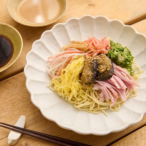Hiyashi Chuka with Monohon Noodles with Sesame & Lemon Soy Sauce
