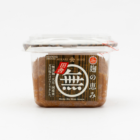 ひかり味噌 まるなし田舎みそ 375g