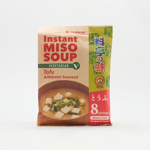 Soupe Miso Instantanée Marukome Ryotei no Aji avec Tofu 152g (8 Portions)