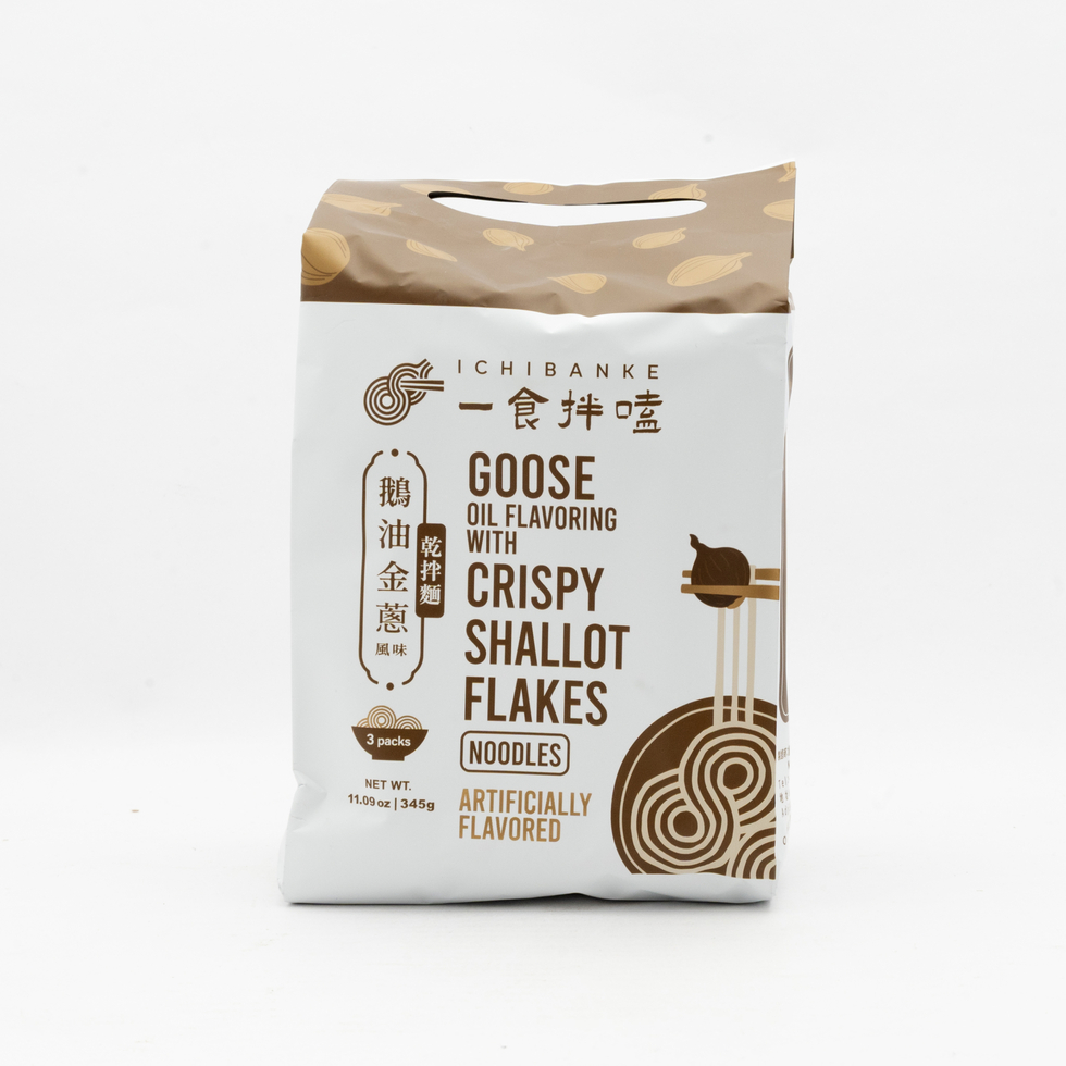 ICHIBANKE 一食拌嗑 鵝油風味 金葱混ぜそば 345g（3袋）