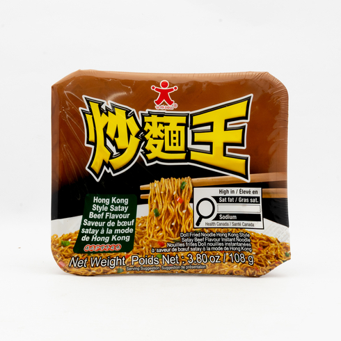 公仔 炒麺王 香港式サテー牛肉風味 インスタント焼きそば 108g