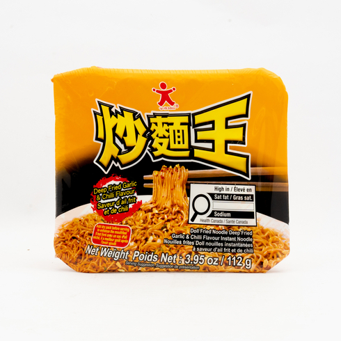 Doll Fried Noodles Deep Fried Garlic & Chilli Flavour Instant Noodles 112g