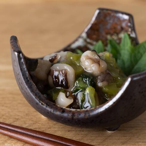 （近日登場） たこわさ 50g - 配送時、特にパリ外では一部解凍されている可能性があります。